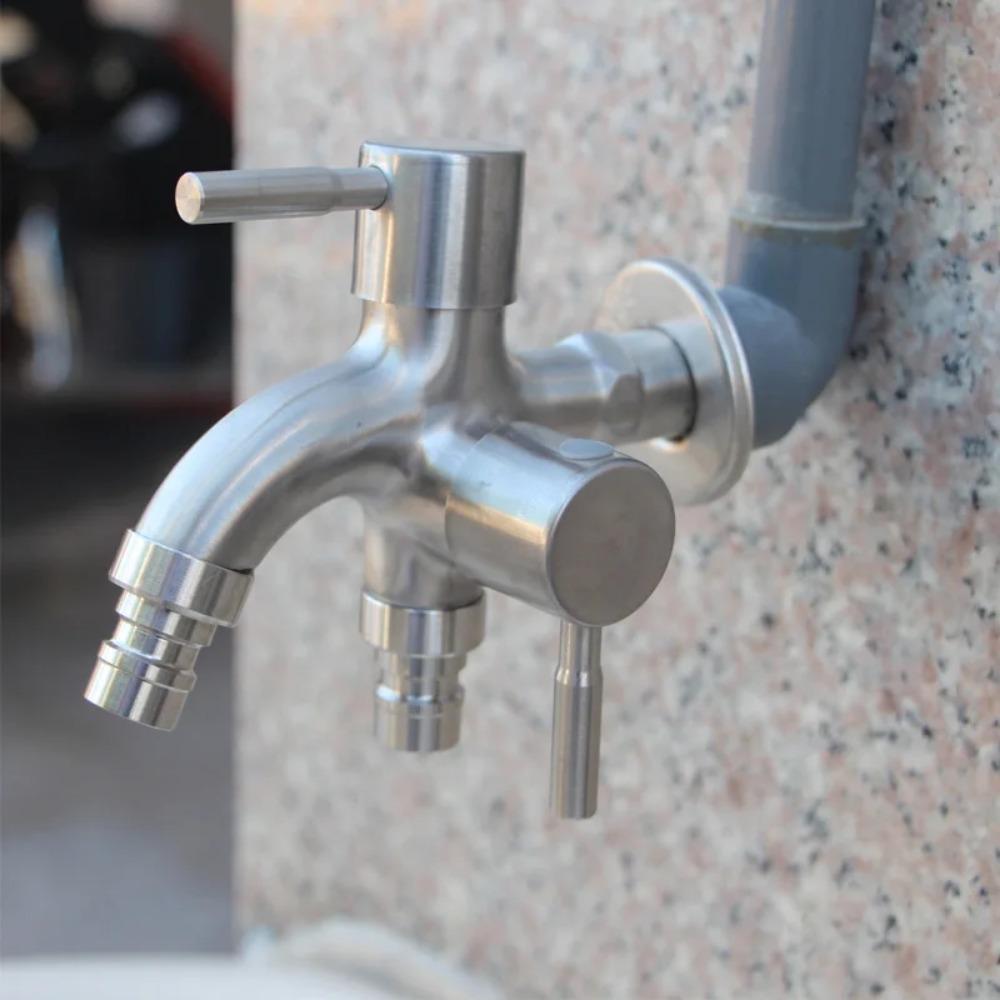 Stainless Steel Washing Machine Faucet Antiseptic Garden Water Tap  Irrigation