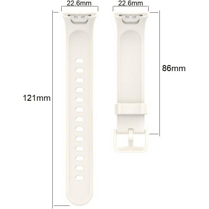 Silicone Strap for Xiaomi Mi Band 7 Pro, White