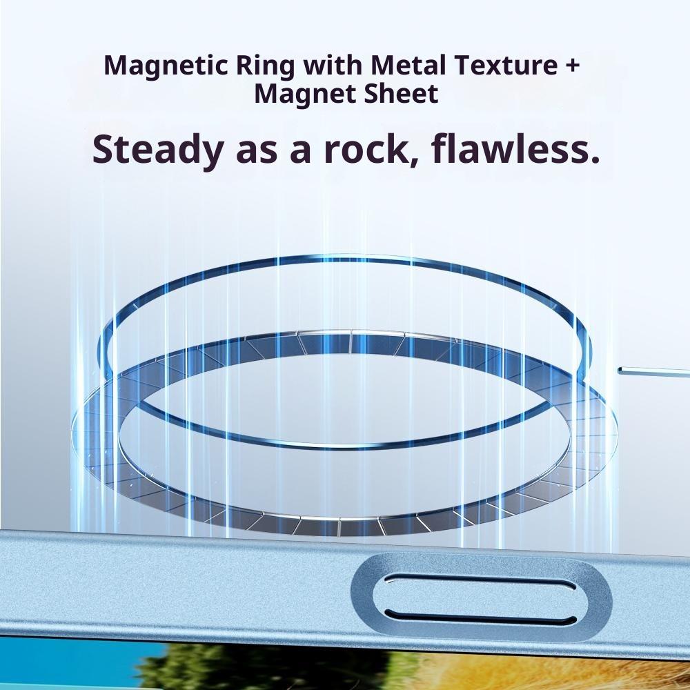 For iPhone 17 Pro Max Case Rubberized Skin Touch Magnetic PC Phone Cover Compatible with MagSafe
