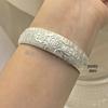 Chinese Style Silver-Plated 16mm Wanfu Bracelet for Women - Fashionable and Versatile