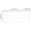 Garden Raised Bed WPC 150 X 50 X 54 Cm Grey