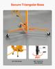 3353mm Gipskartonheber, Robuster 68 kg Sheetrock Heber mit Verstellbarem Teleskoparm, Feststellbaren Rädern, Gipskarton Heber Plattenheber Hebewerkzeuge Ideal
