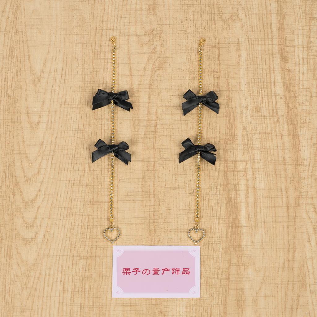 Tassel Bow Gem Lace Headband Girl Sweet Cute Japanese and Korean Lady Headbands for Women