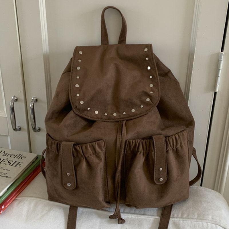 Niche Canvas Bag New Casual Simple Backpack Women's Large-capacity Design Commuter Backpack