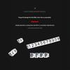 2Pcs  Golden Silvery Black Number Letter Adjustable Mini Cube Price Tag Display Stand Tag Label Sets Of Number Labels