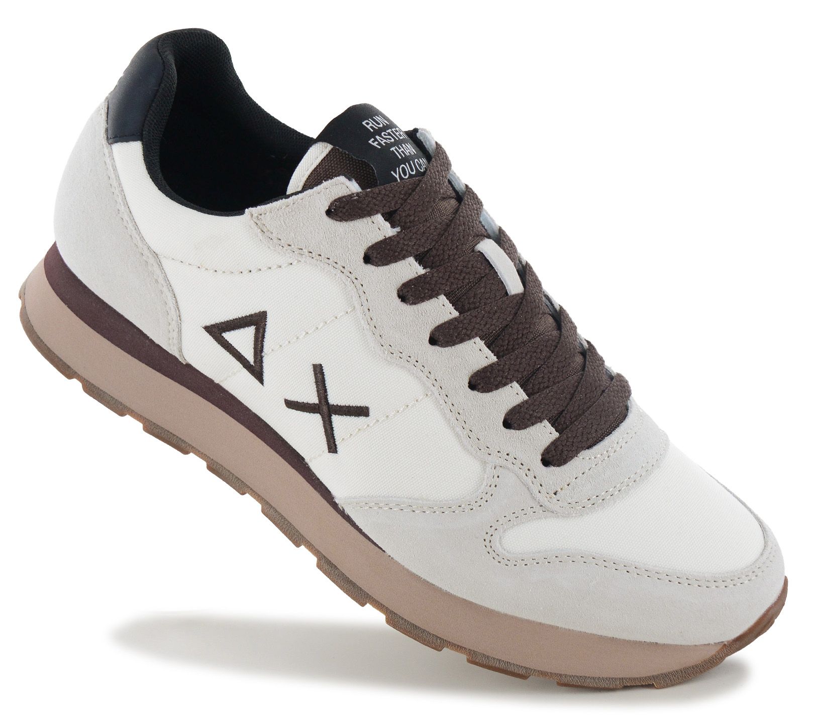 SUN68 Tom Solid - Heren Sneakers Schoenen Wit-Bruin Z46101-31 ORIGINEEL EU 41 wit