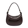 Borsa a mano Premium Sense Niche da donna, a tracolla singola, da ascella, alla moda, intrecciata a mano