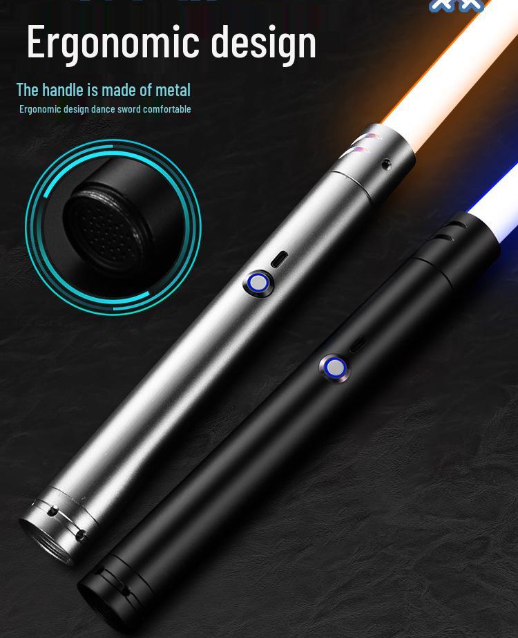 14barevný RGB kovový světelný meč - Dobíjecí, základní laserový meč inspirovaný Star Wars
