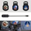 LED Christmas Projector Light USB 5V Night Light Ambiance 3 Modes Switchable Pattern Projection for Santa Claus Snowman Moose