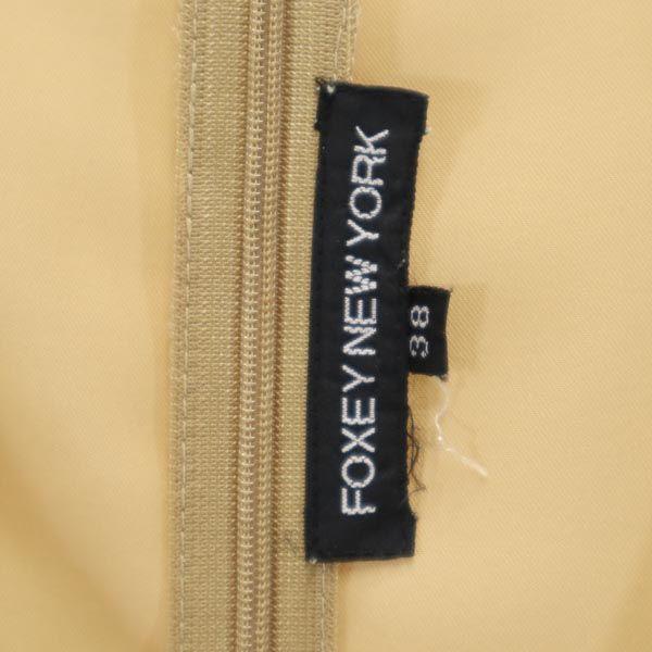 FOXEY Made In Japan No Sleeve Balloon One Piece 38 Beige Back Zip Women Used