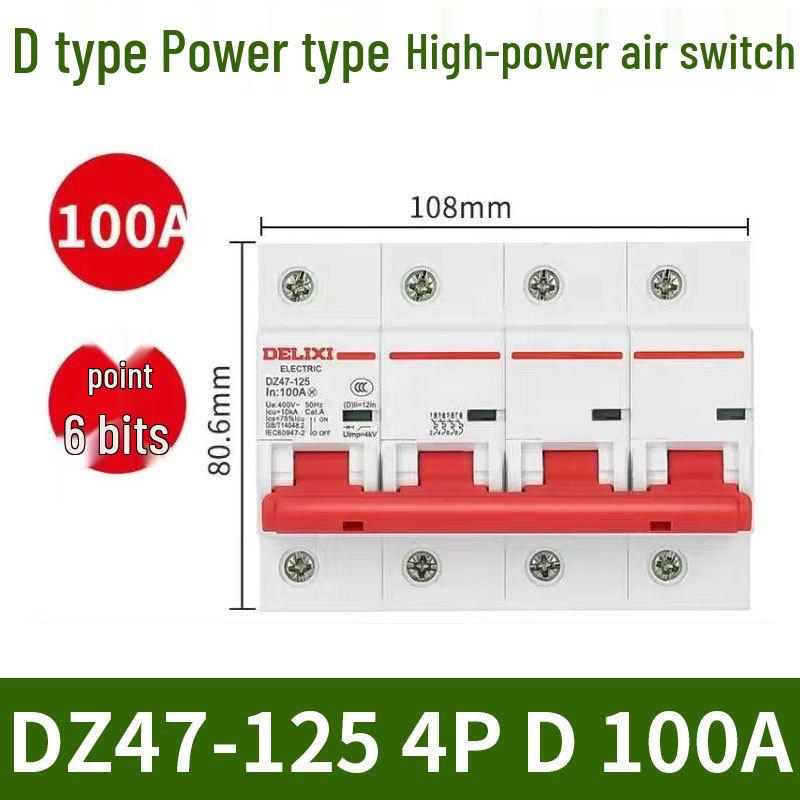 Delixi DZ47S Circuit Breaker: Air Switch for Single/Three-Phase, 1P/2P/3P/4P.