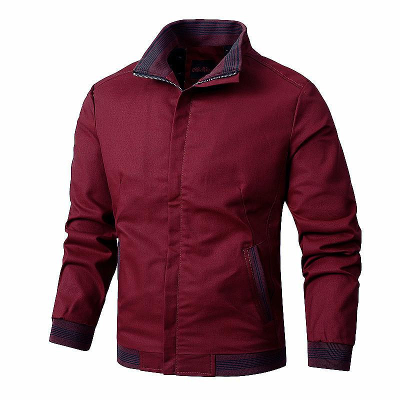 Men's Casual Jacket Cotton Washed Youth Jacket Men