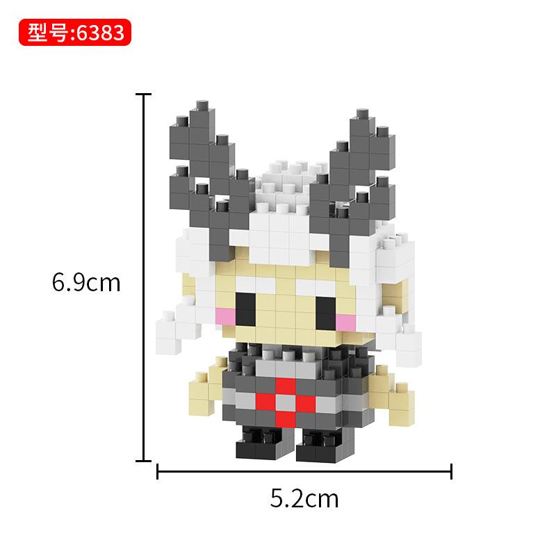 

Гранулированный строительный блок мультяшная кукла фигурка игрушка сборка детская головоломка декомпрессия сделай сам головоломка ручной работы слепая коробка