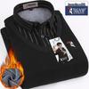 Woodpecker Men's Fleece-Lined Long Sleeve Two-in-One Thick Shirt Sweater for Dad