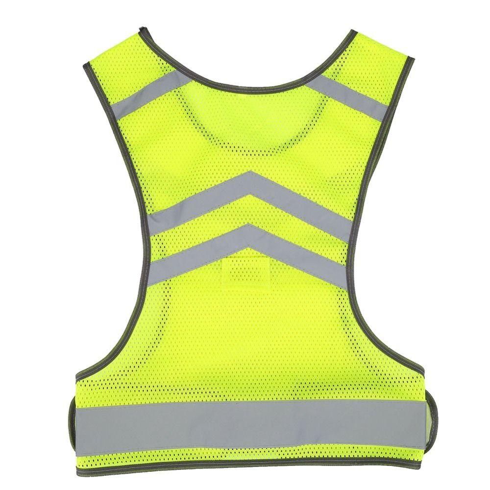 One Size Reflective Clothes No Sleeve Warning Safety Wear Safety Vest  Outdoor