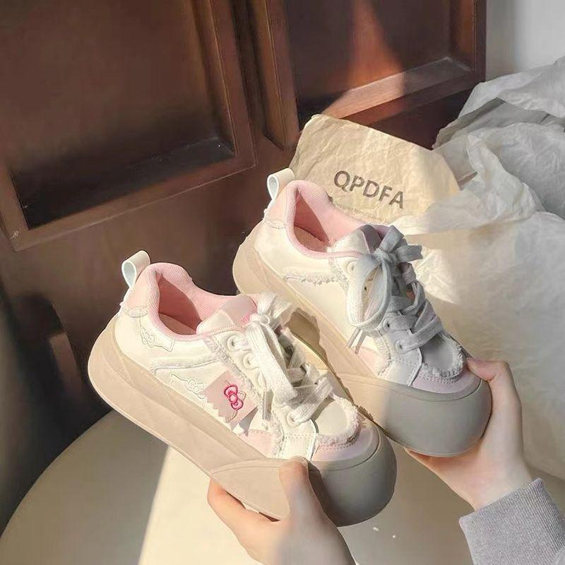 Original Thick-soled Heightening Little White Shoes Women's New Versatile Niche Shoes Casual Bread Shoes Board Shoes