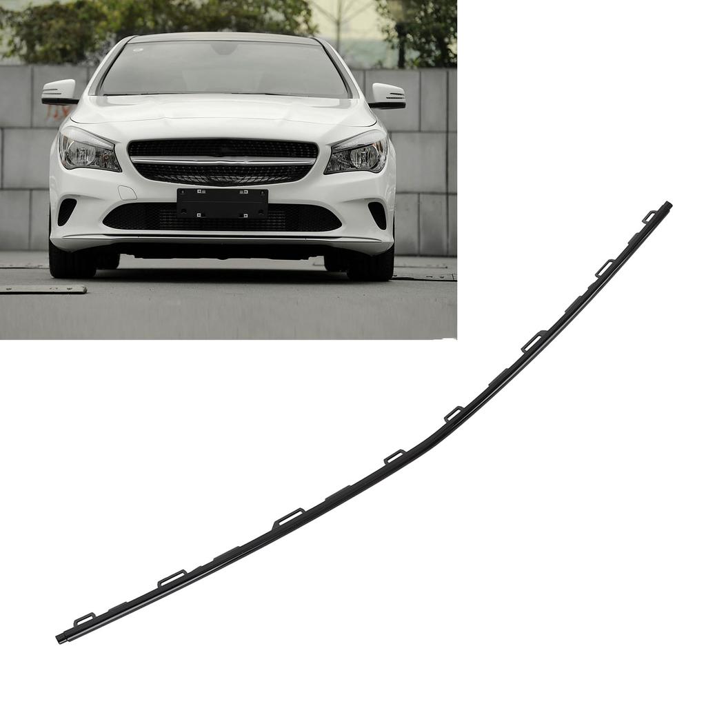 Decorație centrală inferioară a barei de protecție față 1178854900 Negru lucios de schimb pentru Clasa CLA C117 Versio standard