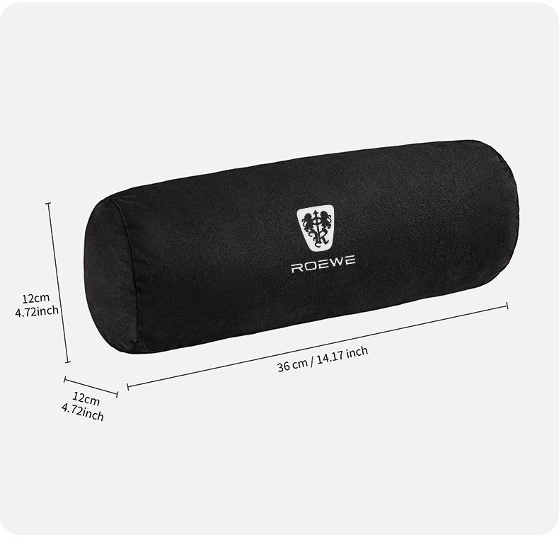ROEWE Suede Neck Pillow: Soft, Elastic, and Comfortable Car Headrest for Ultimate Driving Comfort.