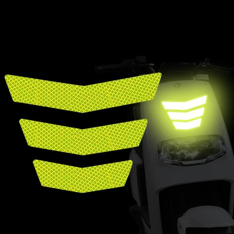 Fender Reflective Sticker Car Electric Battery Car Warning Reflective Logo Decorative Sticker Line Arrow Scratch