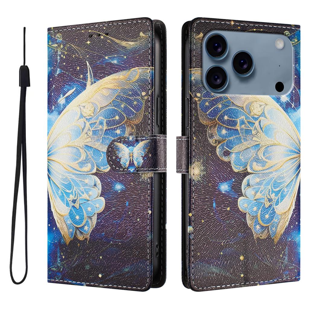 Printed Cartoon Magnetic Leather Wallet Case for IPhone 17 Air 16 16e 15 14 13 12 Mini 11 Pro XS XR Max Plus Cases Phone Cover