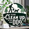 Vintage Metall Hund Wandkunst Schild Garten Dekoration