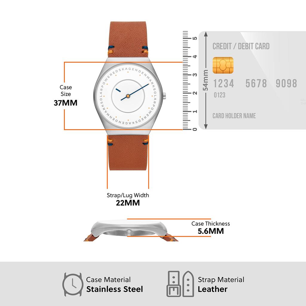 Uhr GRENEN SOLAR HALO SKW6872 Braun [Skagen] Herren
