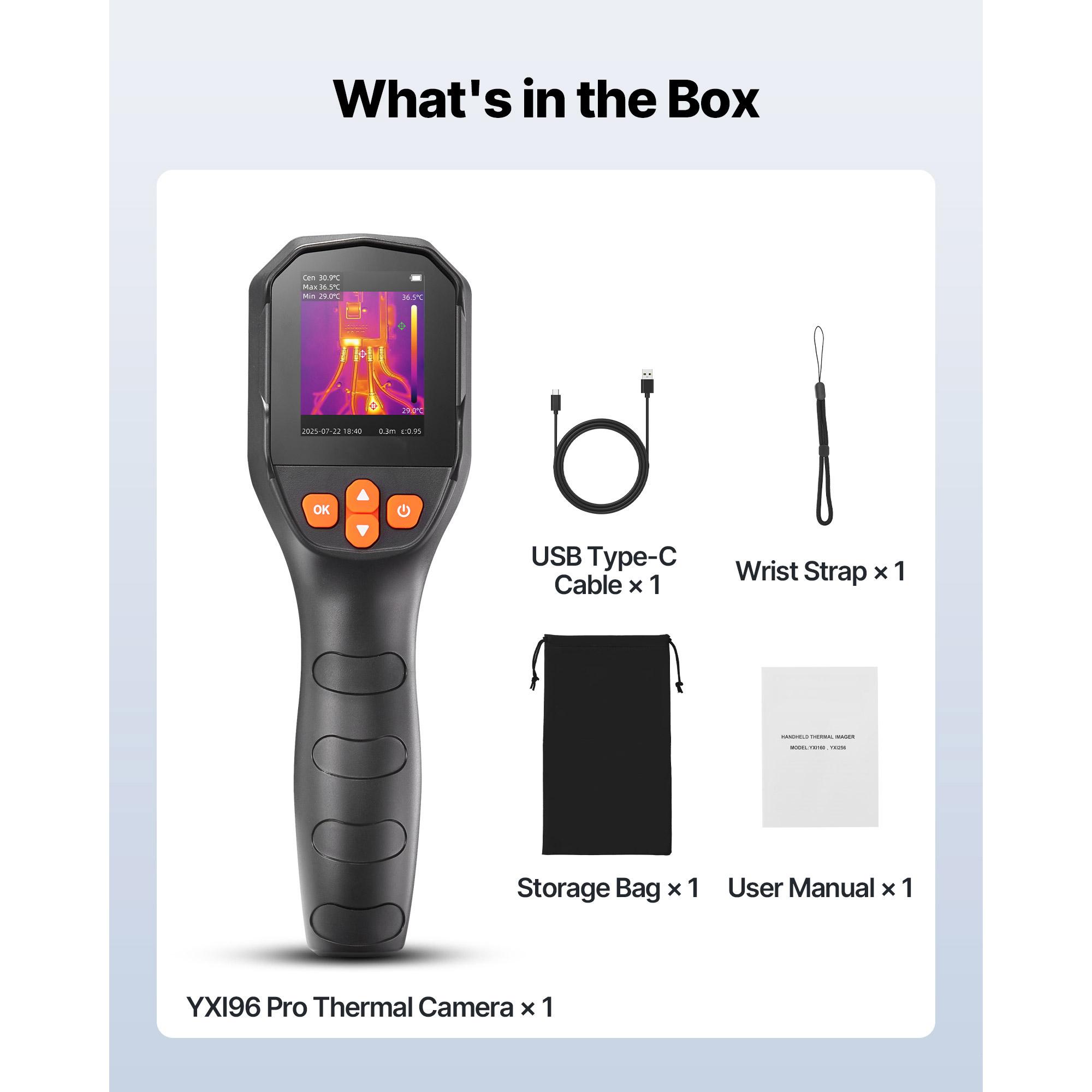 

SucceBuy Thermal Camera TISR Super Resolution 240x180 Imaging Camera with 2MP Visual Camera 96x96IR Resolution 25HZ Refresh Rate