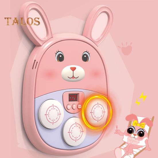 Musik-Boxmaschine für Kinder, Jugendliche und Erwachsene, Cartoon-Wandtrainer-Ausrüstung mit elektronischem LED-Fokus-Trainingsziel, 3 Spielmodi, Boxmusik