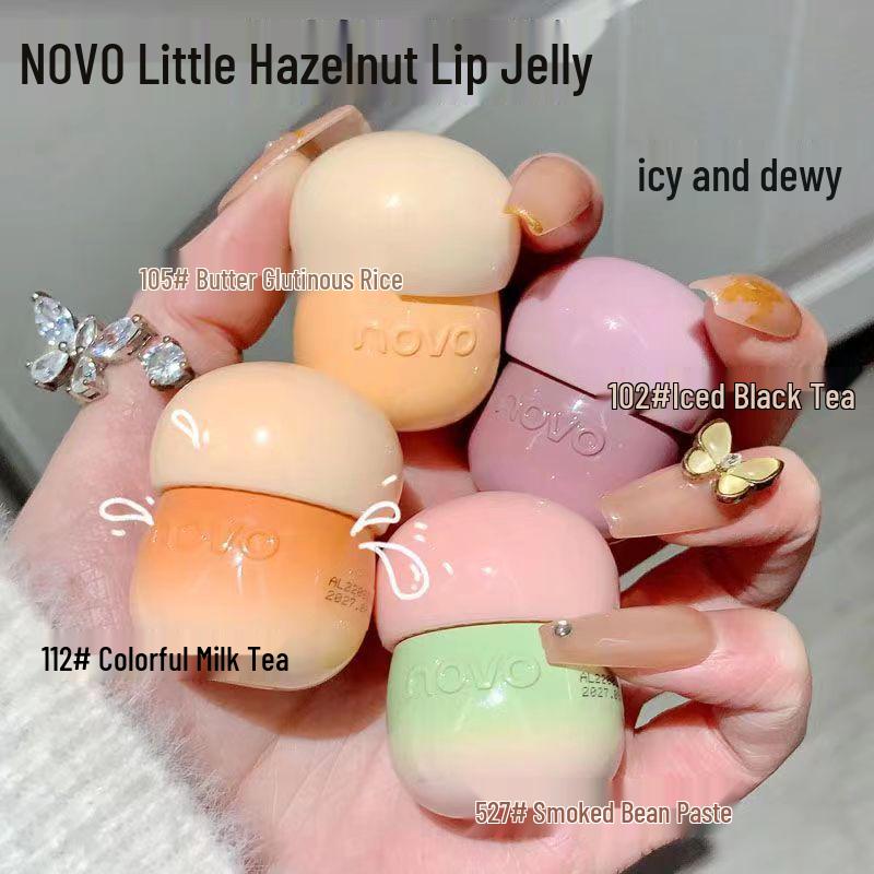 Pine Cone Lip Jelly: Waterproof, Sweatproof, Long-Lasting Lip Gloss & Oil for Natural Brightening.