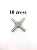 6 8 10 12 mm 1/4 3/8 1/2 3/4 Inch Auto Weld  Cross 4 Ways Pipe Fitting 316L Stainless Steel BA Grade