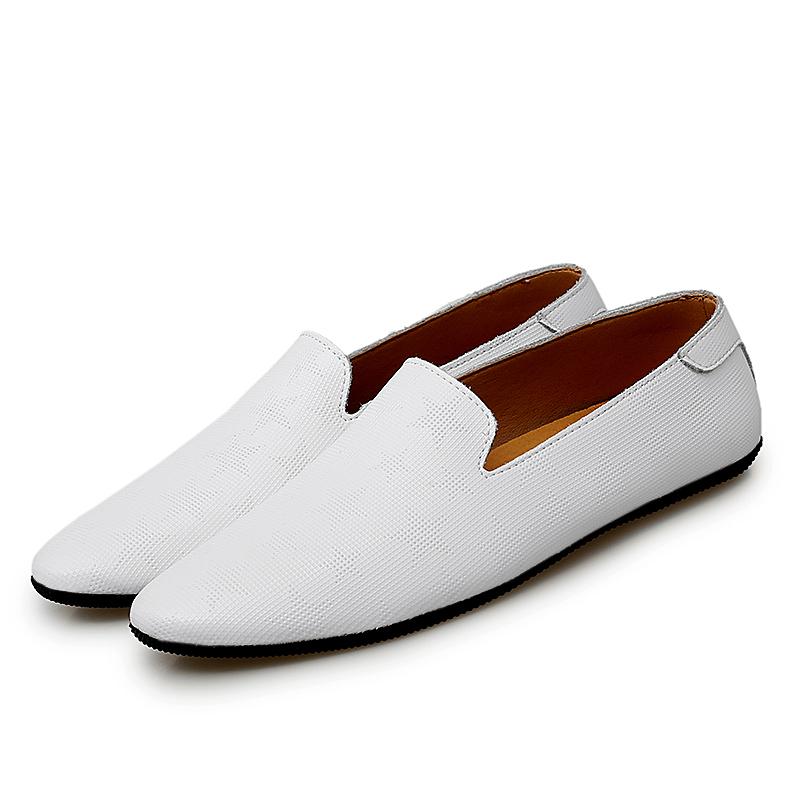 

Обувь Мужские мокасины из натуральной кожи Повседневная мужская обувь 2024 Мужская удобная свадебная модельная обувь Высококачественная мужская деловая обувь 45 белый