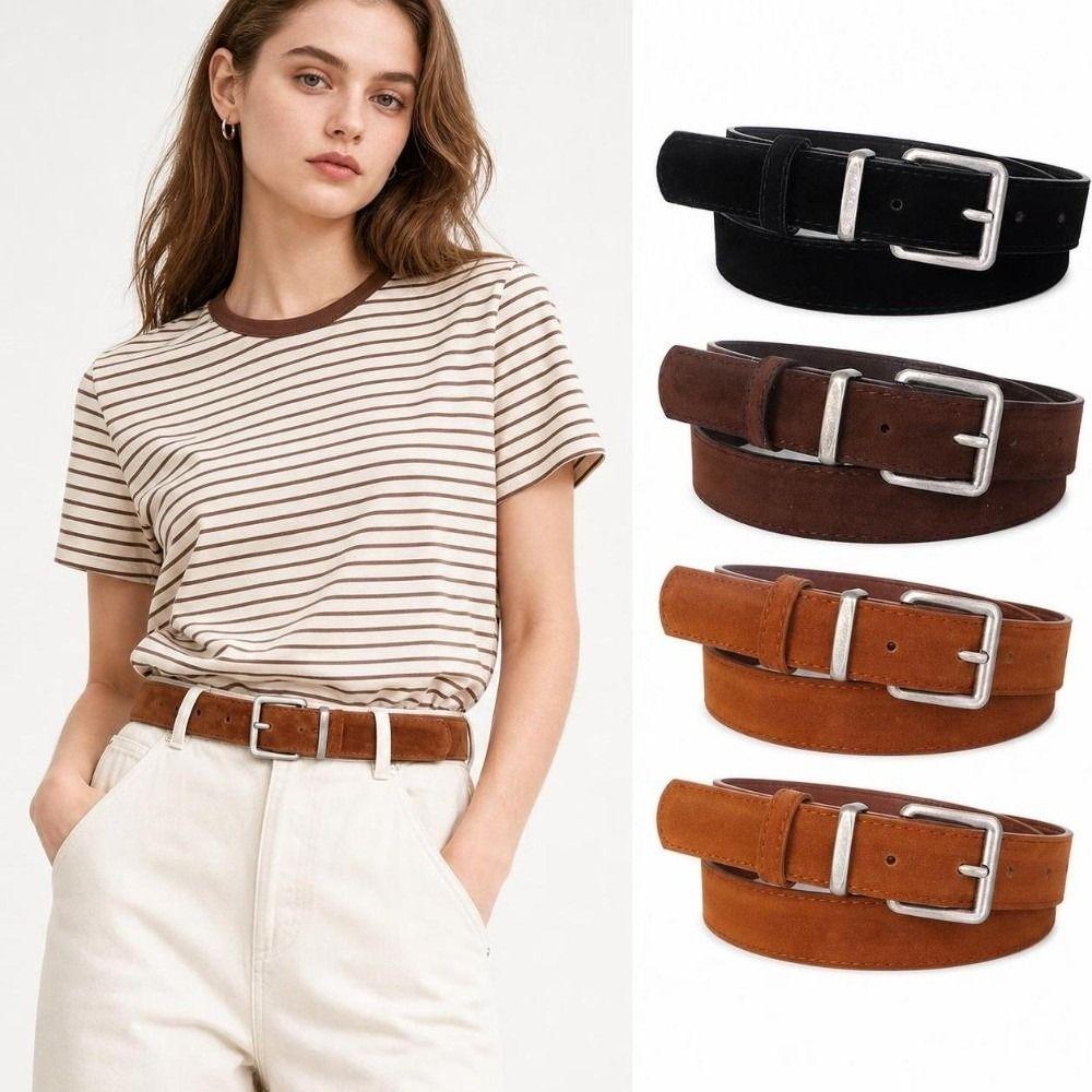 Alloy Buckle Waist Belt Vintage Style Decorative Belt Fashion Ladies Belt  Casual Outfit