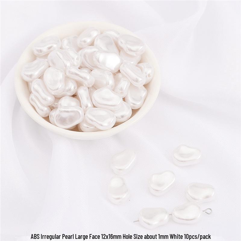 High-Gloss Irregular Imitation Pearl DIY Jewelry Kit - Bracelet, Pendant, Headdress Charms