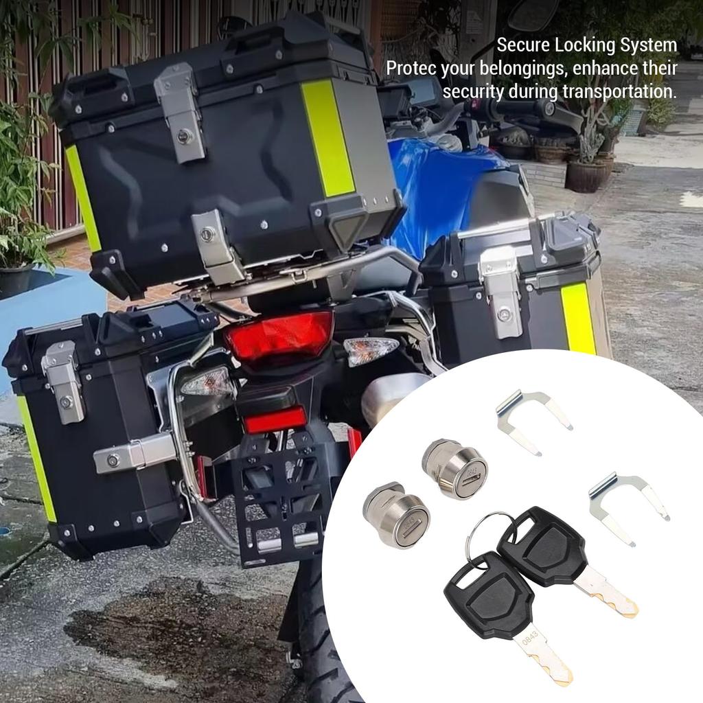 MENTUNER Bike Trunk Safety Aluminum Lock Cylinder and Key Set