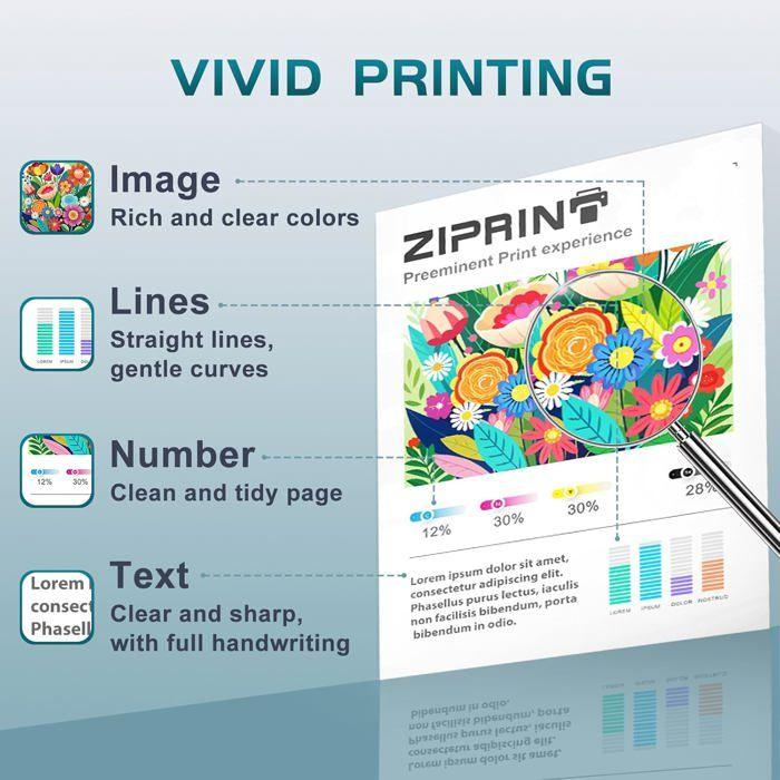 Tintenpatronen 305XL - 100DRINE - 2er-Pack - Kompatibel mit HP - DeskJet- und Envy-Drucker - Mehrfarbig