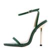Women's Fashion Pointed Toe Stilettos With Buckle Large Size Open Toe Stilettos