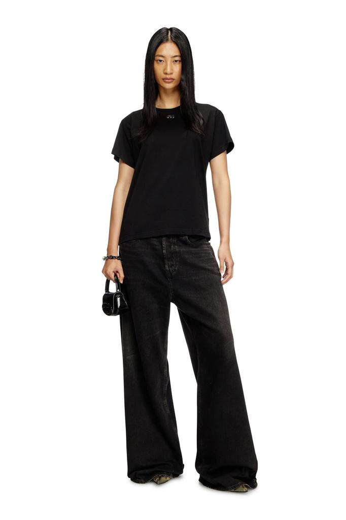 Diesel A177360NIAX L Black 9XX Women's T-Shirt T-MAREY
