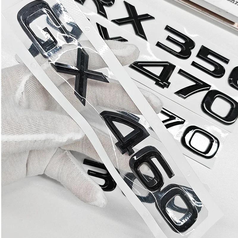 3D ABS Logo For Lexus GX470 LX570 LX600 RX350 RX300 Emblem Number Letters Sticker Car Trunk Badge Adhesive Decal Accessories