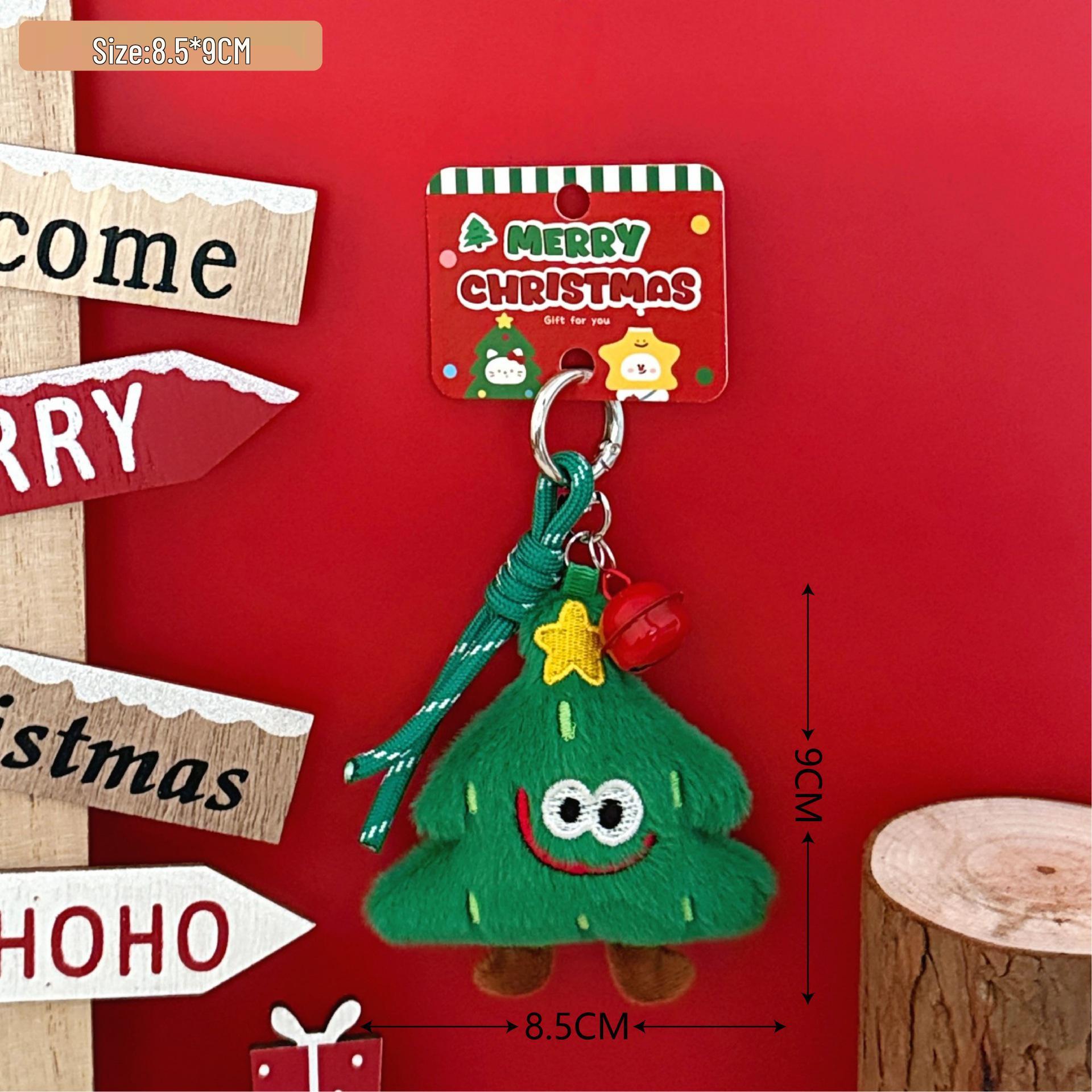 

Tengyi Christmas Doll Keychain - Versatile Girl Backpack & Bell Pendant Gift