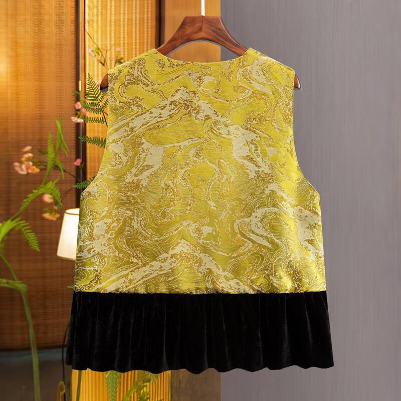 Sibaishi New Chinese Style Spliced Vest