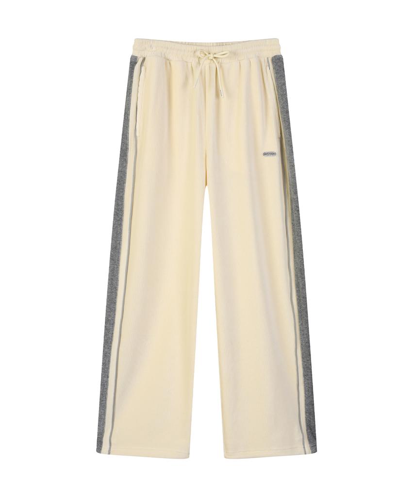 OUTDOOR PRODUCTS W Corduroy Wide Pants (Ivory)