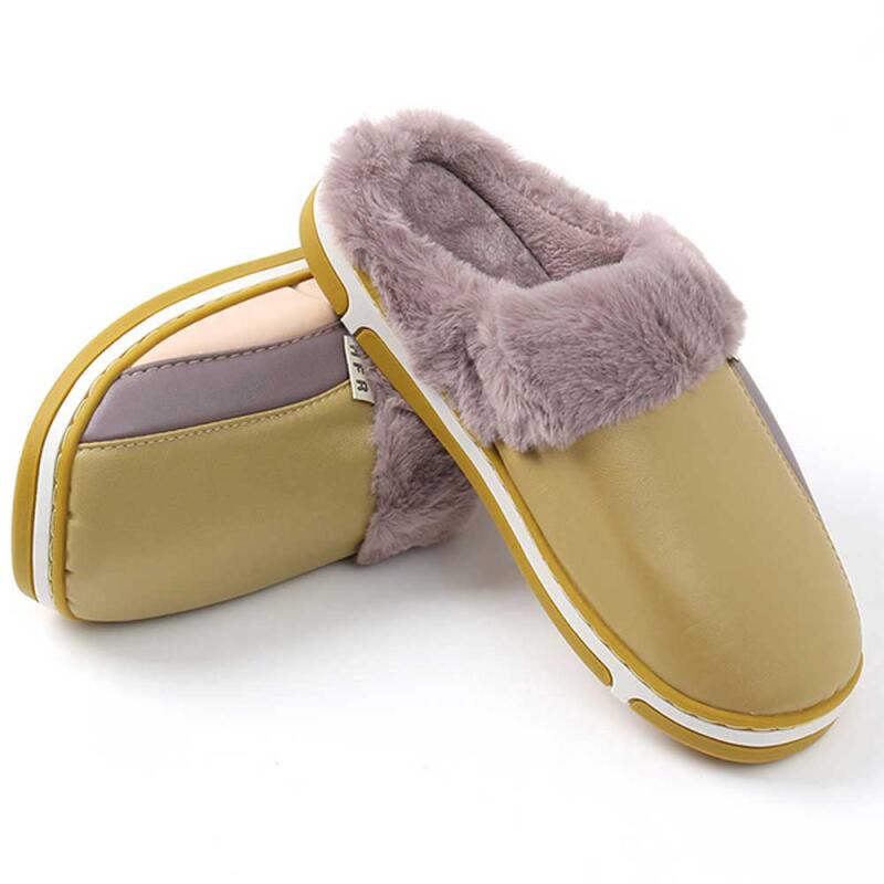 

Winter Women s Non-Slip Fur Slippers Olive 245-250mm CH512 245-250