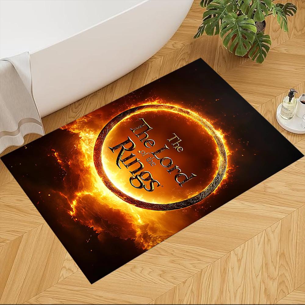 Lord Rings Floor Rug Office Rug Design for Hallway Study Room Game Room Dining Room Anti-slip Rug Decorate Offices Perfect Gift for Women/Men
