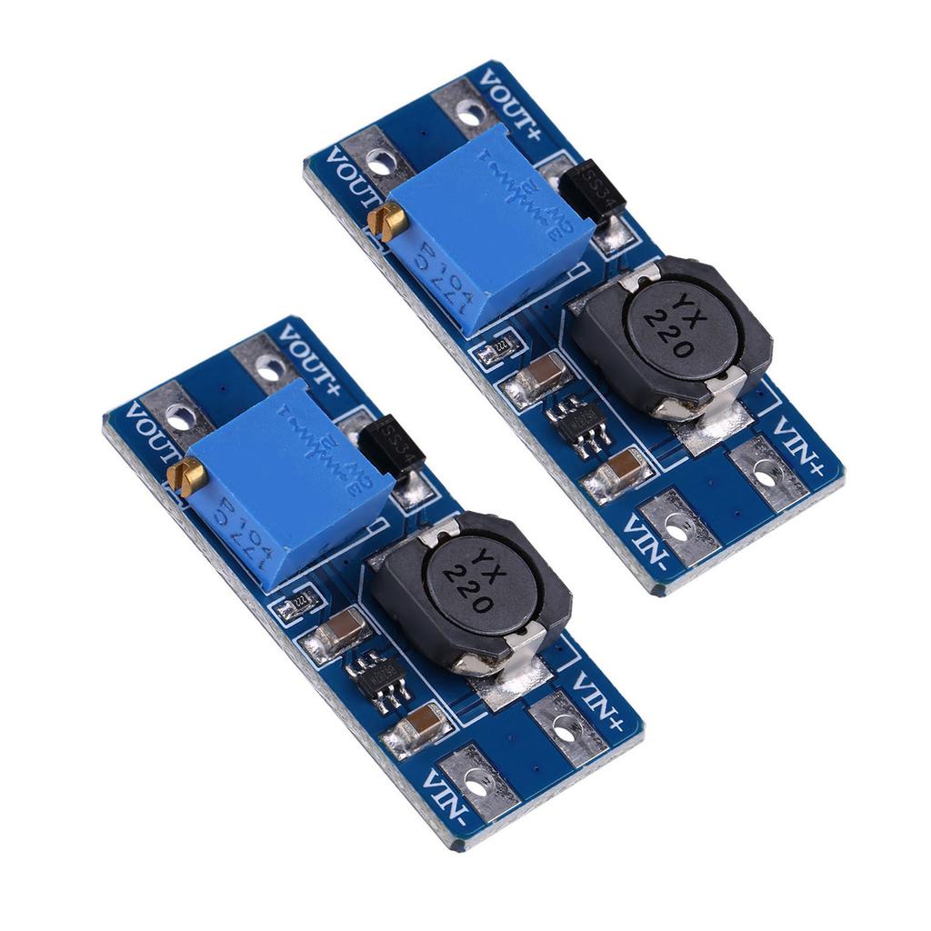 2PCS DC To DC Voltage Step Up Module Adjustable Boost Converter Power Supply Module 2A