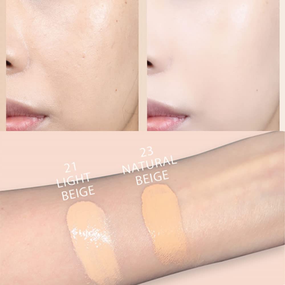 Witch's Pouch erum BB Cushion Foundation SPF38 PA++ (21 Light Beige) - Serum BB Cushion Foundation that conceals pores and provides sun protection.