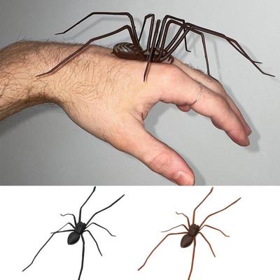 Životopisný 3D design flexibilní pavouk Zábavná ozdoba Party DIY dekorace Halloween Falešný pavouk opakovaně použitelná plastová figurka Žertovná hračka