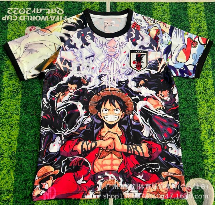 Maillot de football animé Coupe du Monde 2026, maillot thème dessin animé japonais, maillot de sport respirant pour l'entraînement