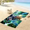 Dragon Ball Print Beach Towel, Large Soft Quick Dry Towel for Beach Camping Swimming