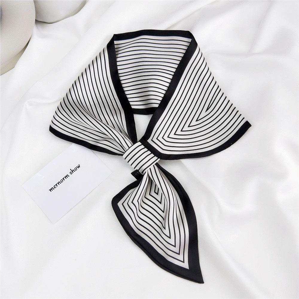 Nové šatky Hodvábne šatky Dámska jarná a jesenná sezóna Dlhé dekoratívne profesionálne šatky Letné tenké štýly spárované s košeľami Štýlové