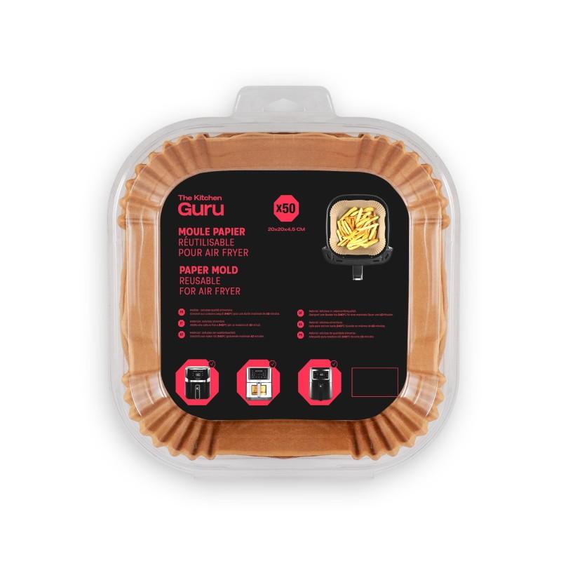 

Moules Cuisson Papier Carrés X50 Gurupa Square 2050 The Kitchen Guru